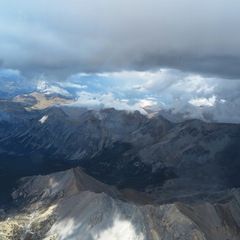 Flugwegposition um 13:35:24: Aufgenommen in der Nähe von Département Hautes-Alpes, Frankreich in 3608 Meter